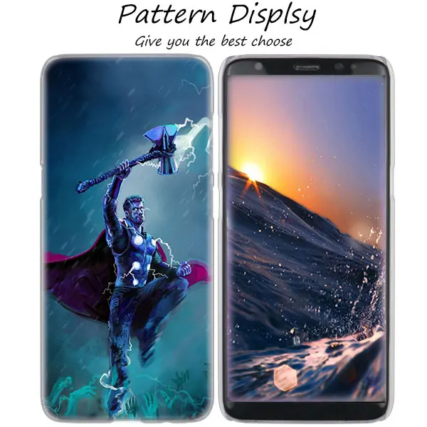 04 MLLSE Марвел герой Тор Горячий прозрачный жесткий чехол для samsung Galaxy S10 Lite S9 S8 Plus S7 S6 Edge S5 S4 Mini чехол - Цвет: 04