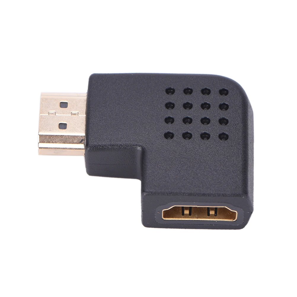 Новинка 1080P левый угол 90 градусов штекер на гнездо HDMI совместимый HDTV адаптер