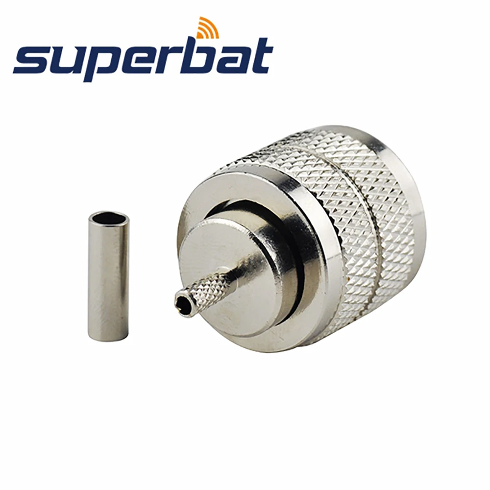 Superbat UHF Pl259 обжимной штекер RF коаксиальный разъем для коаксиального кабеля RG174 RG178
