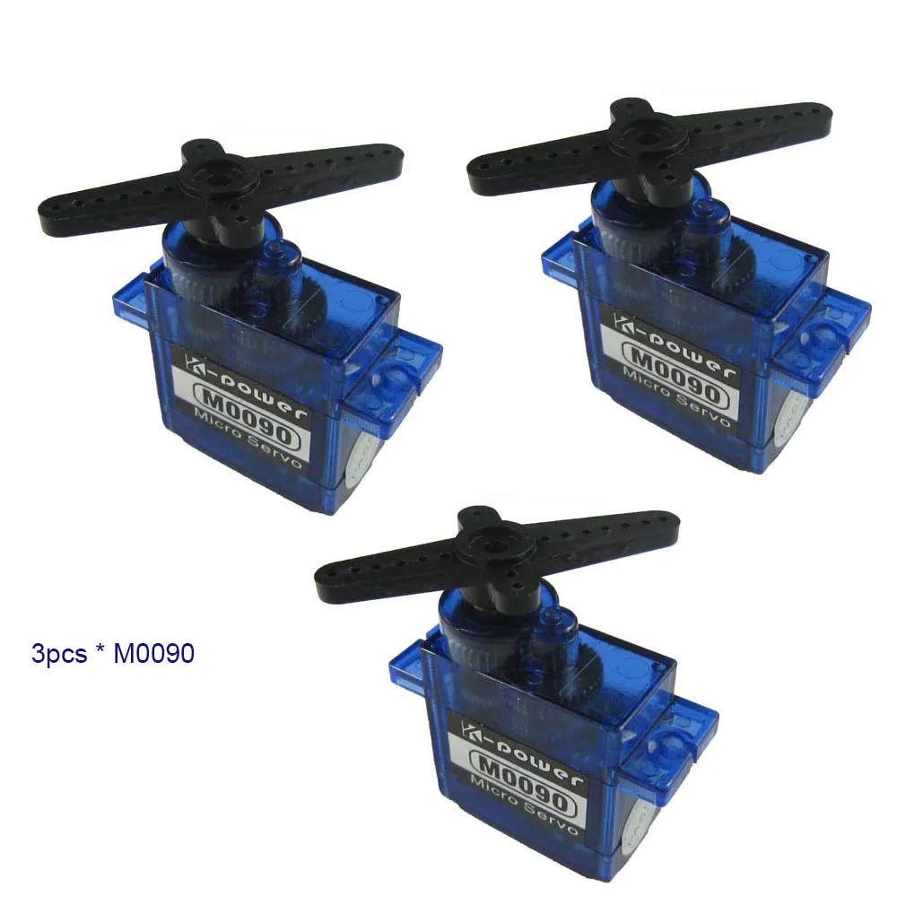 3 шт. K-power M0090 1 9 кг/9 г металлическая шестерня аналоговый микро сервопривод для