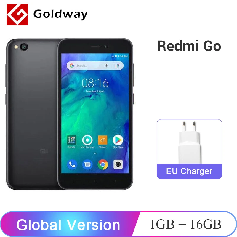 Глобальная версия Xiaomi Redmi GO 1 Гб RAM 16 ROM мобильный телефон Snapdragon 425 четырехъядерный 5