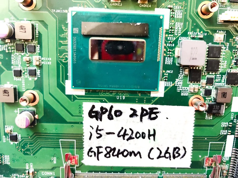Оригинал для ноутбука MSI GP60 GE60 материнская плата I5 4200H GF840M 2 Гб MS 16GH1 VER 1 0
