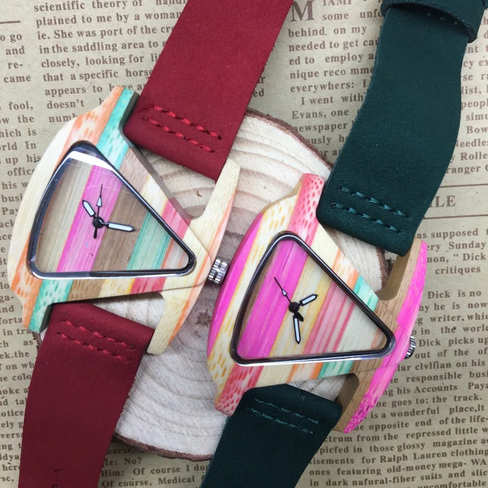 Женские бамбуковые деревянные наручные часы от лучшего бренда браслеты Чикаго