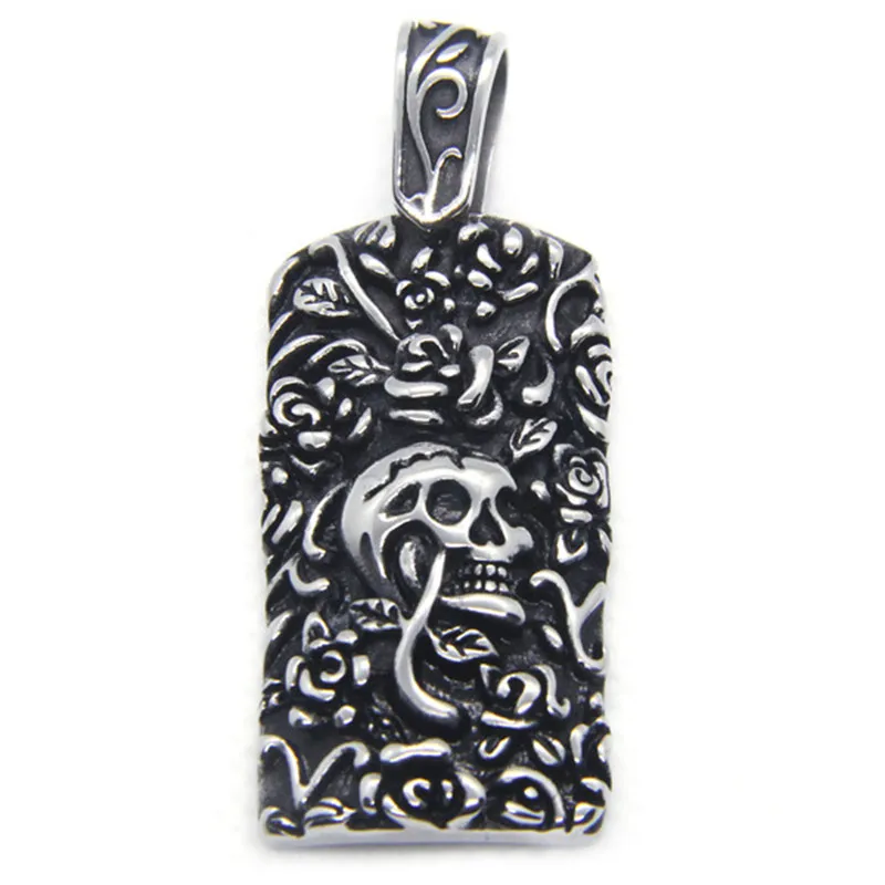 1 шт. новейшая крутая подвеска в виде черепа с призраком из нержавеющей стали 316L
