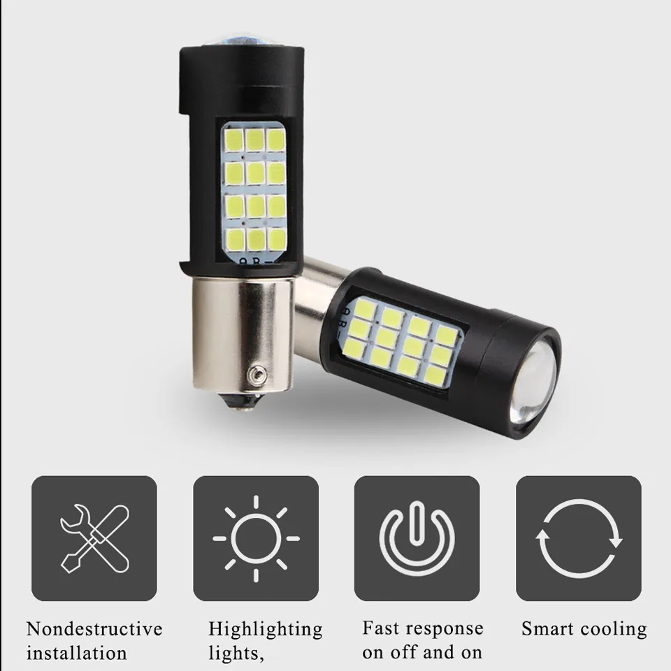 1 шт. стоп сигналы 1156 2835 42SMD Автомобильный светодиодный лампы для передние