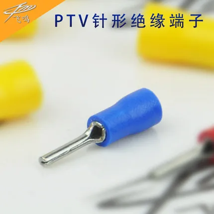 Изолированные штырьковые клеммы 100pcs22 16AWG Электрический Соединительный обжимной