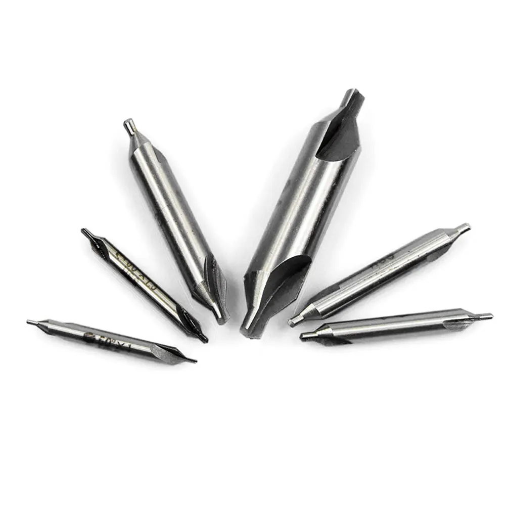6 шт. центр HSS Сверло комбинированный зенкер конический 60 градусов угловой