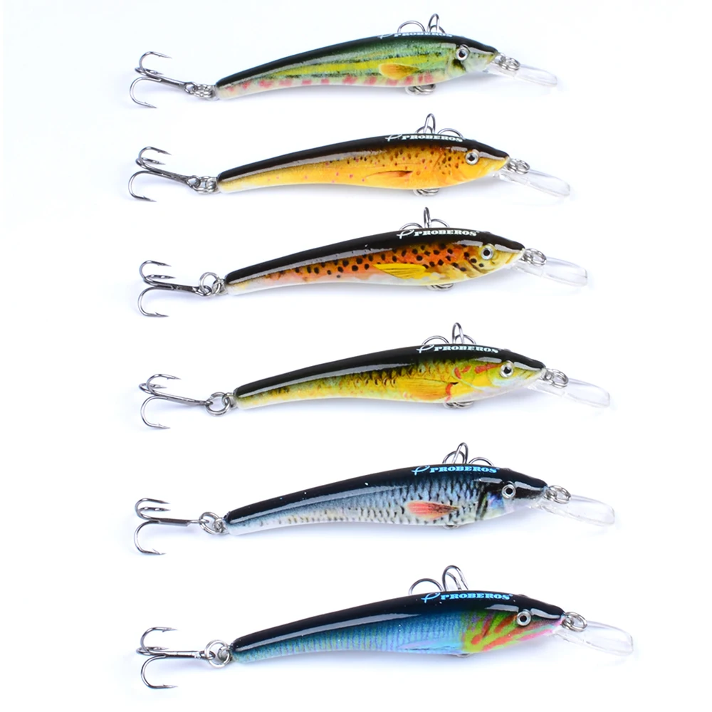 1 шт. рыболовные приманки 3 &quot-7 6 см/3 2 г-0 11 унц. Topwater Crank Bait Цвет гольян 8 # крючок