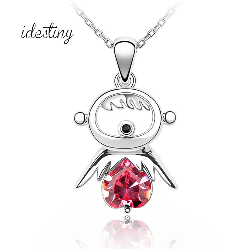 IDESTINY горячая Распродажа Блестящий хороший Счастливый слон кулон ювелирные