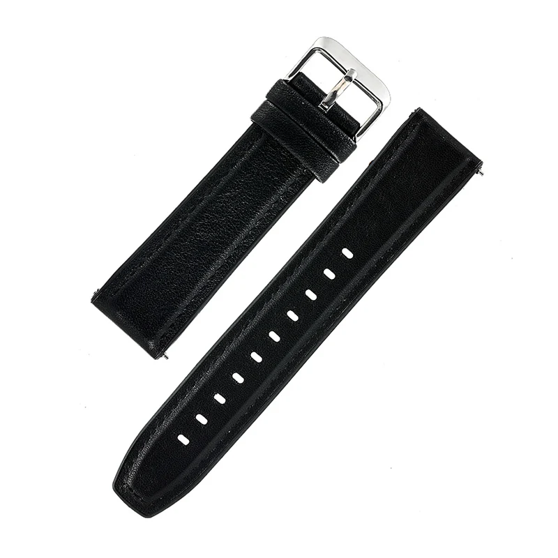BLACK 22 мм ремешок для часов Xiaomi Huami amazfit stratos 2 2s Ремешок amazfit pace кожаный силиконовый ремешок для samsung galaxy 46 мм браслет - Цвет: BLACK