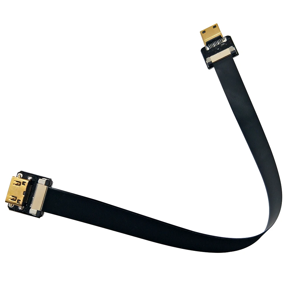 Danspeed 20 см женский и мужской F/M FPV Mini HDMI к FPC плоский тонкий кабель для