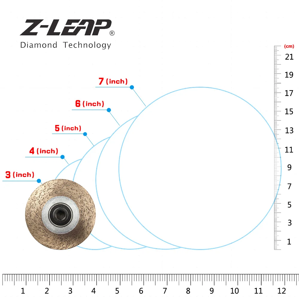 Z-LEAP 1 шт. алмазное профилирующее колесо типа B 83 мм гранитный мраморный камень