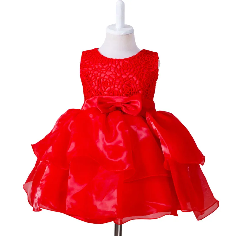 

Elegant Newborn Baby Girls Dress Flower Mesh Lace Ball Gown Tutu Vestidos Princess Birthday Party Dresses for Bebes Infantil