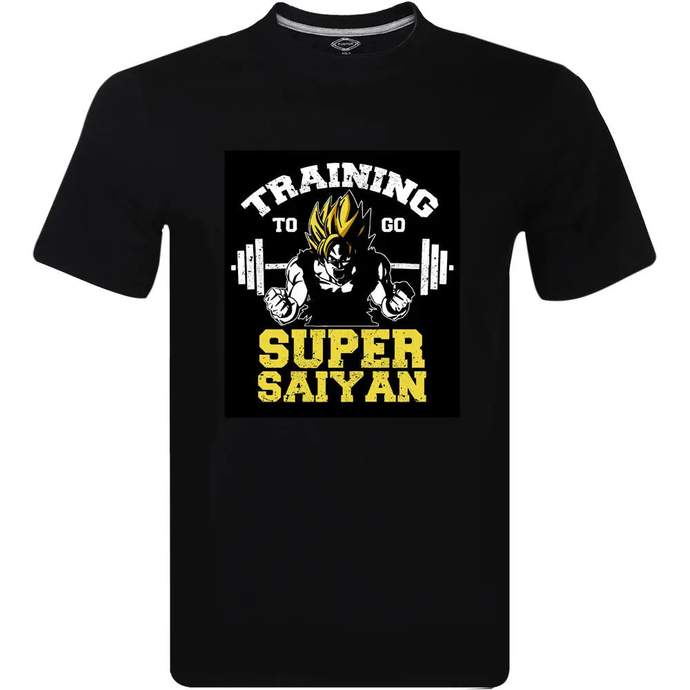 Тренировочная футболка для Go Super Saiyan Мужская с рисунком Dragon Ball Z Gym Бодибилдинг