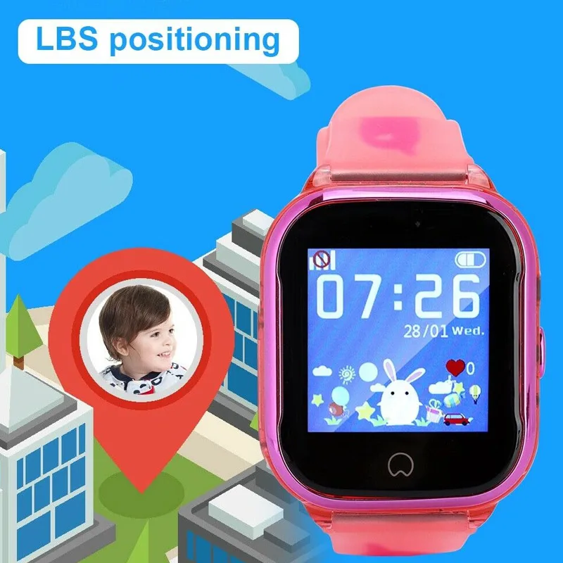 Newly Children Smart Watch HD Touching Screen Waterproof Large Battery with Camera DC128 | Электроника