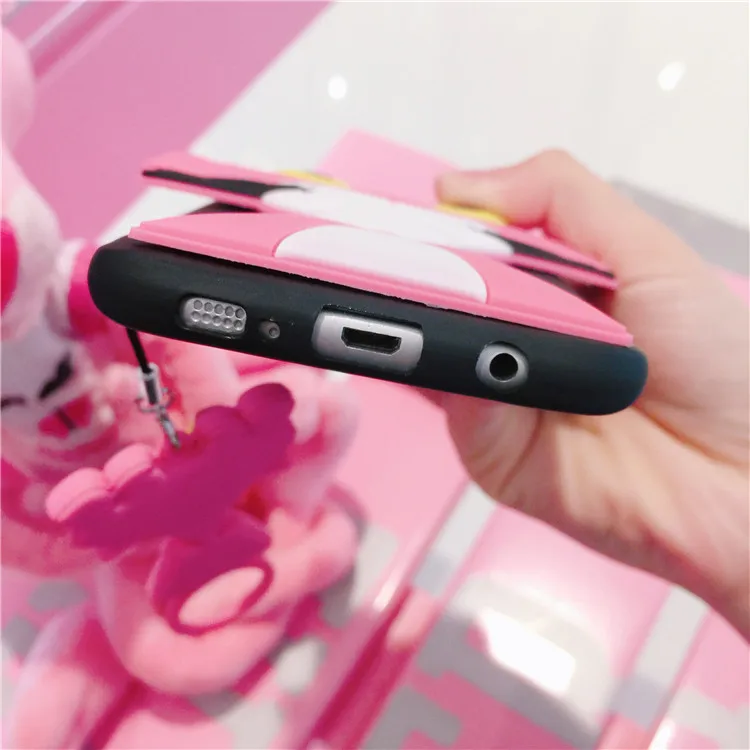 Мультфильм порошок Леопардовый чехол для телефона samsung Galaxy S9 S8 примечание 9 8 S7 S6