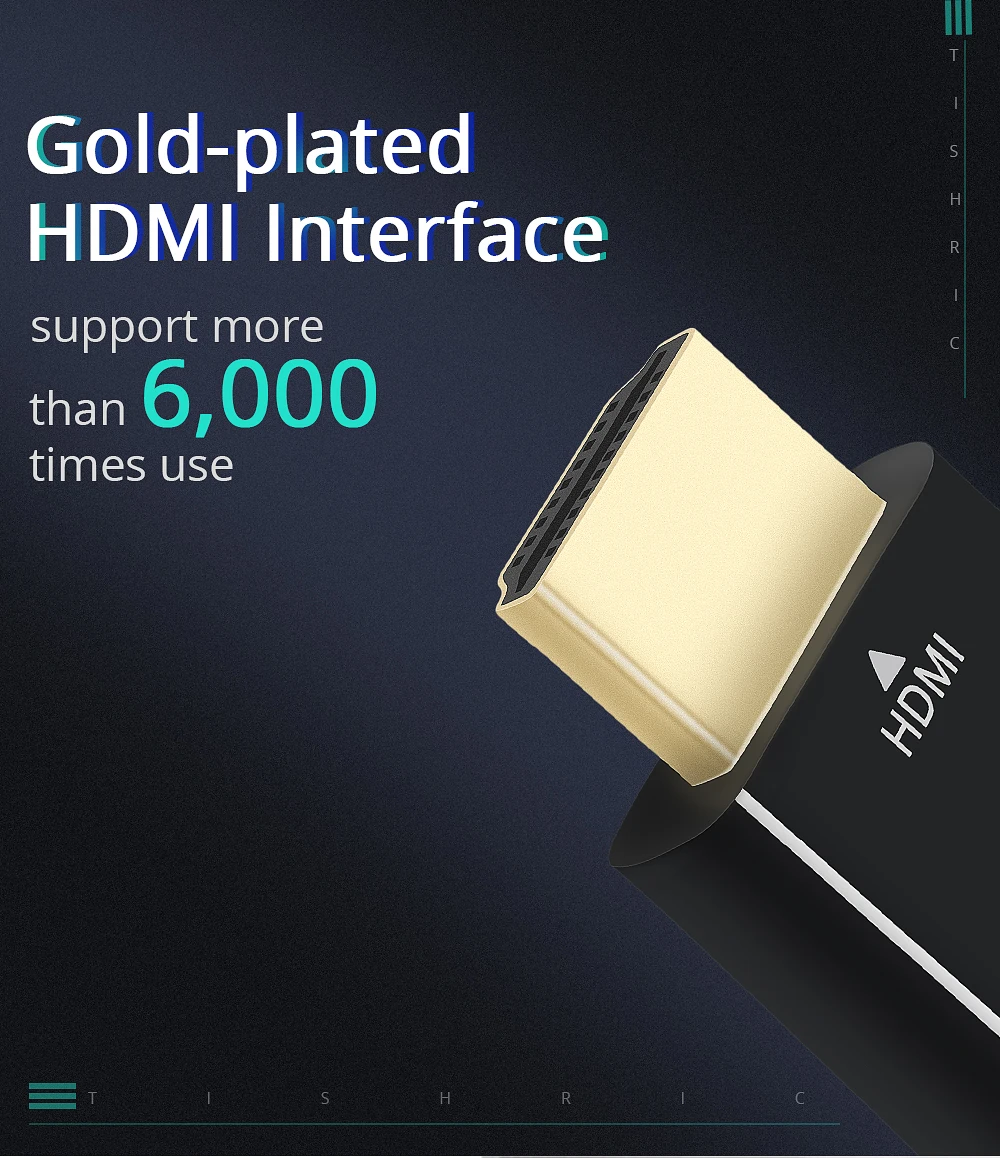 TISHRIC HDMI в VGA конвертер адаптер HDMI VGA HDMI мужчин и женщин 1080P монитор видео кабель для PS3 xbox 360 аналого-цифровой