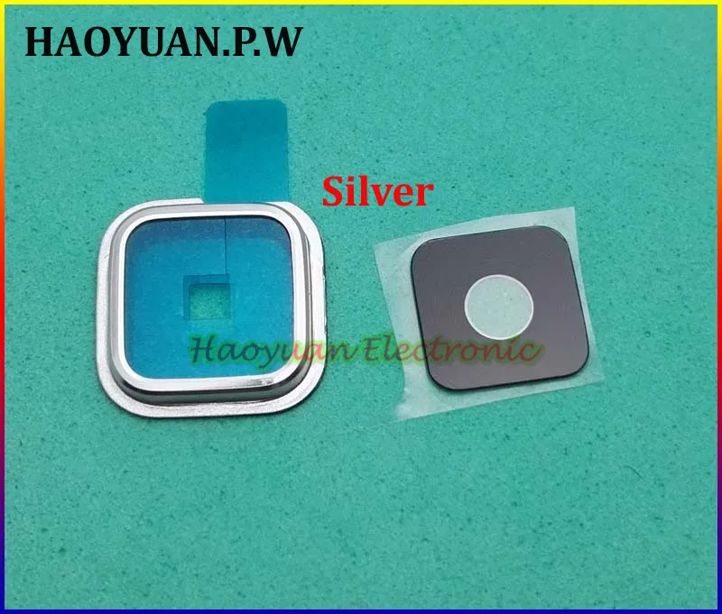 HAOYUAN.P.W Original New Back Camera Glass Lens+Frame Housing Cover Case+Adhesive for Samsung Galaxy S5 SV I9600 G900 | Мобильные