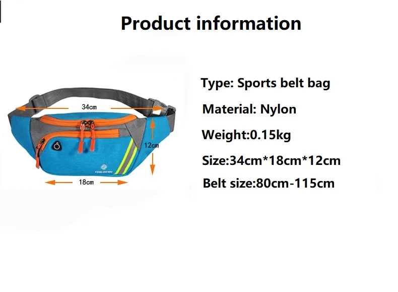 High Quality Waist Packs Women Men Fanny Pack Belt Bag Phone Pouch Bags Travel Waist Pack Small Waist Bag Nylon Pouch