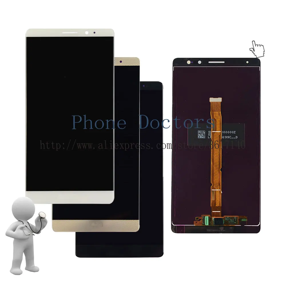Полный ЖК-дисплей 6,0 дюйма + цифровой преобразователь сенсорного экрана в сборе для Huawei Ascend Mate 8 NXT-AL00 / CL00 / DL00 / L09 / L29 / TL00