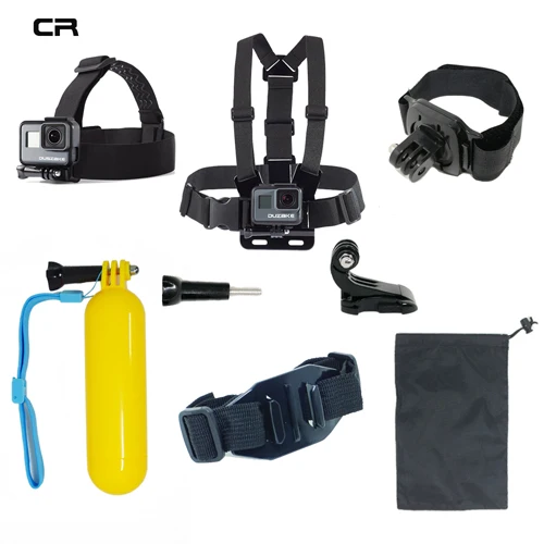 Kit 2 Набор аксессуаров для Gopro Hero 5 6 нагрудное крепление для Xiaomi Yi 4K SJCAM для Go pro Hero 5 Поплавковый сетчатый комплект для экшн-камеры eken H9 - Цвет: Kit 2