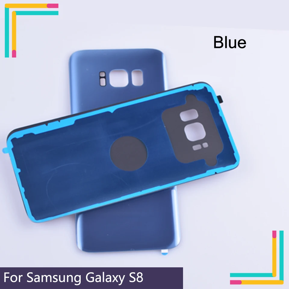 New For Samsung Galaxy S8 Plus Back Glass Battery Cover Housing case Replacement samsung G950 G950F G955 G955F | Мобильные телефоны