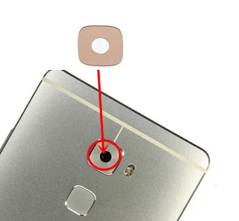 Новый серебристый и золотой стеклянный объектив для задней камеры + клей на