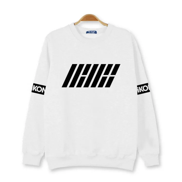 K POP ikon выпустил тот же альбом B.I Kim Hanbin BOBBY Jin Zhiyuan с той стильной толстовкой