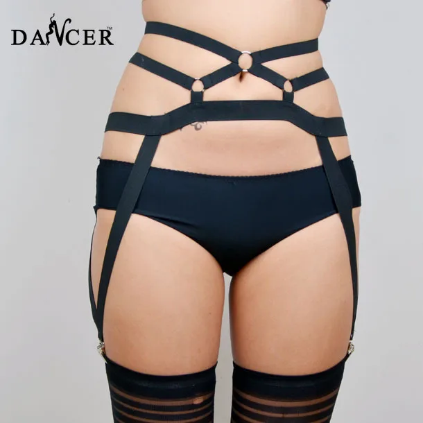 2014New подвязка для ног модная сексапильная черная спандекс портупея женщин |