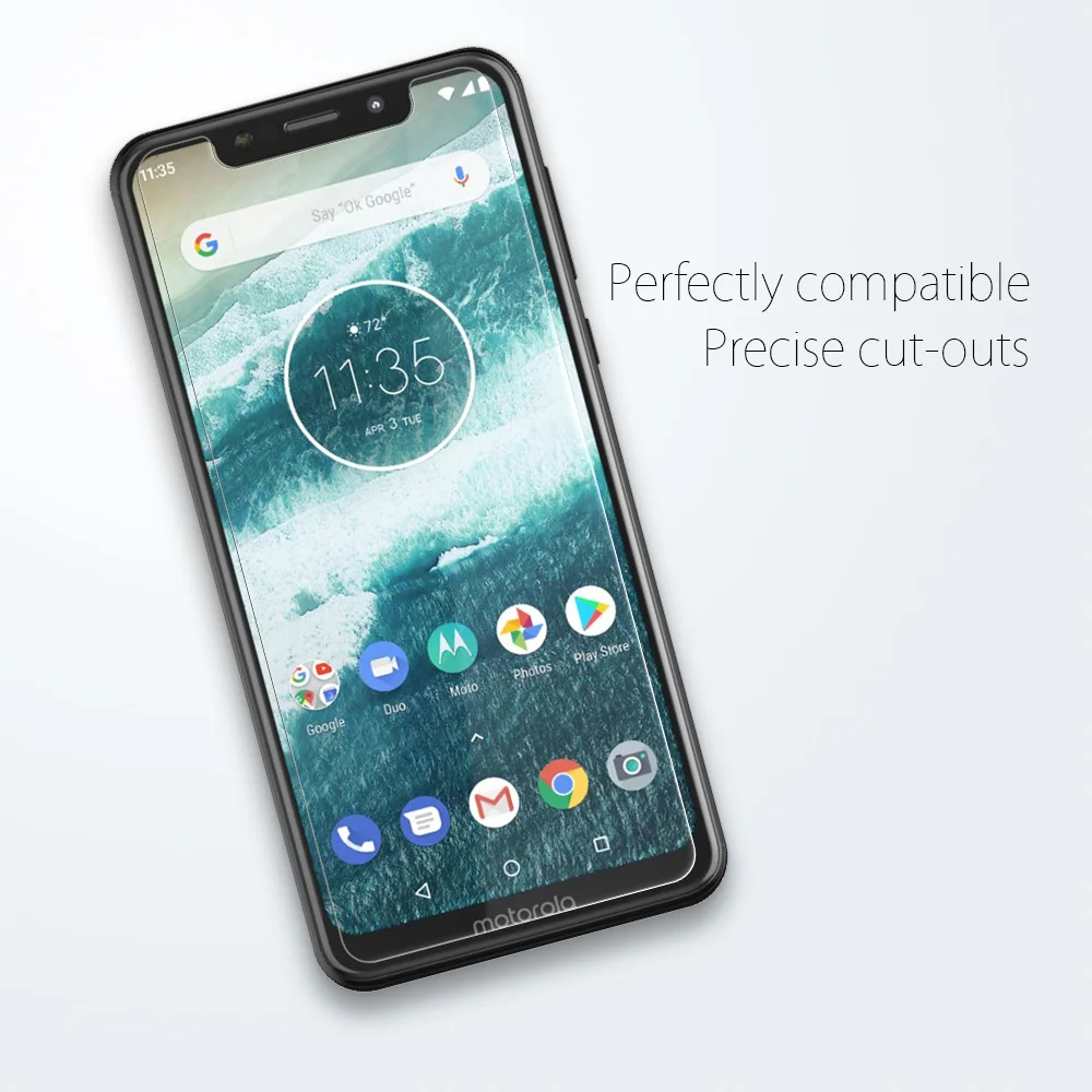 SLEO 2 шт. для Motorola One защитное закаленное стекло экрана 9h Защитная стеклянная