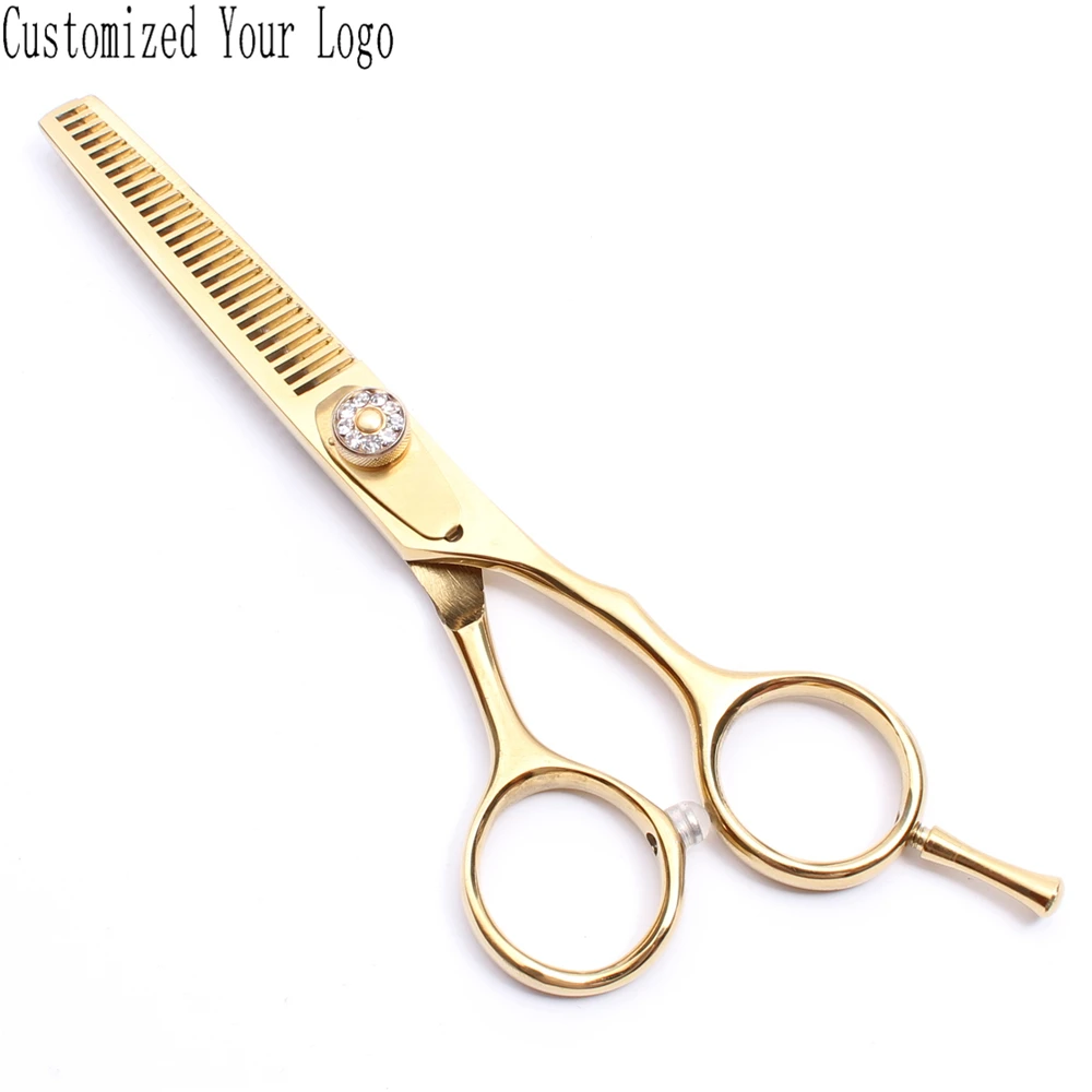 

6 дюймов индивидуальный логотип 440C 62HRC профессиональные ножницы для волос Парикмахерские ножницы для стрижки филировочные ножницы C1020