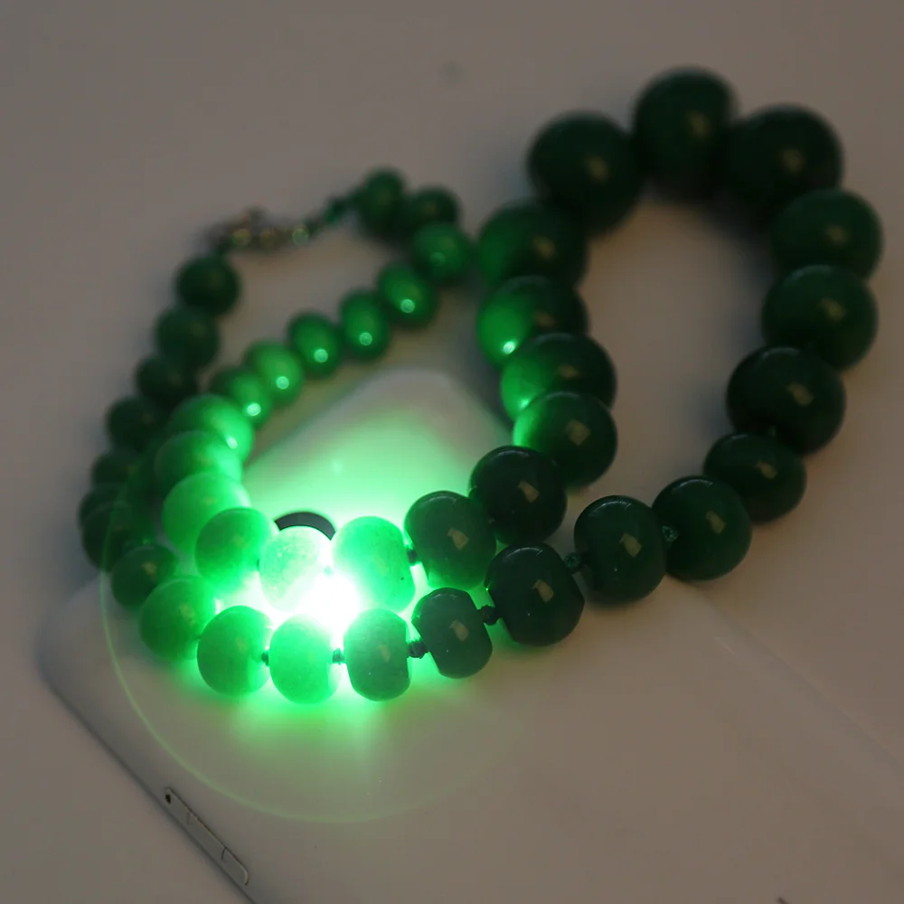 Yumten Green Jasper ожерелье бусы женские массивные ювелирные изделия натуральный камень