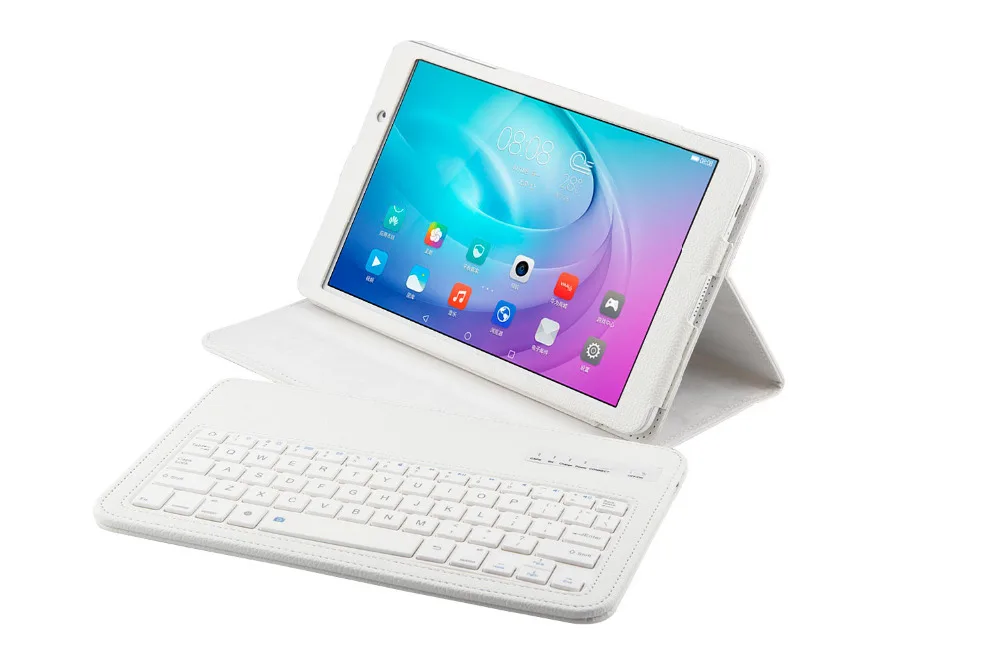 Съемный беспроводной Чехол-книжка из искусственной кожи с клавиатурой Bluetooth 3 0