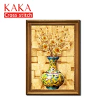 Наборы для вышивки крестиком, наборы для вышивки с напечатанным рисунком, 11ct-холст для домашнего декора, картина с цветами NCKF031