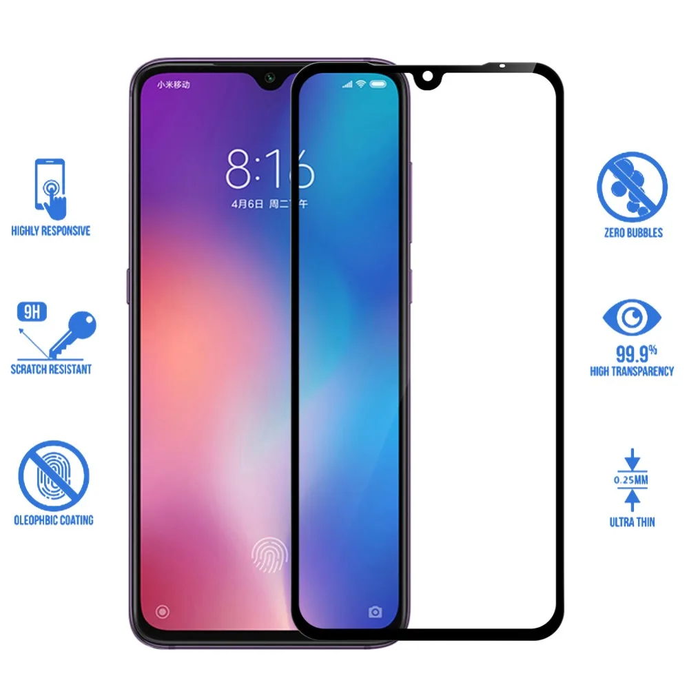 Для Xiaomi mi 9 защита стекла Choetech H Полный Клей закаленное стекло для Xiao пленка