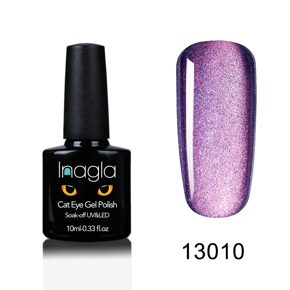 13010 Inagla 5D Гель-лак для ногтей с эффектом «кошачий глаз» 10 мл Магнитный замачивающий УФ гель-Лаки Звездный нефритовый эффект лак УФ Гель-лак для ногтей - Цвет: 13010