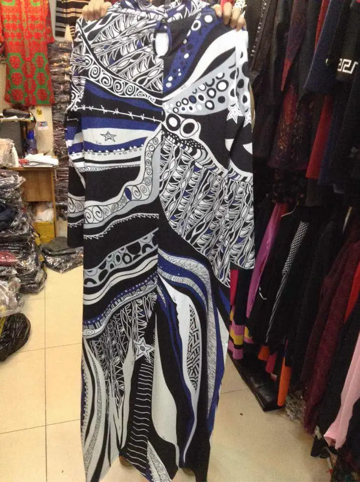 Женское длинное винтажное платье роскошное Брендовое шелковое из джерси с синим