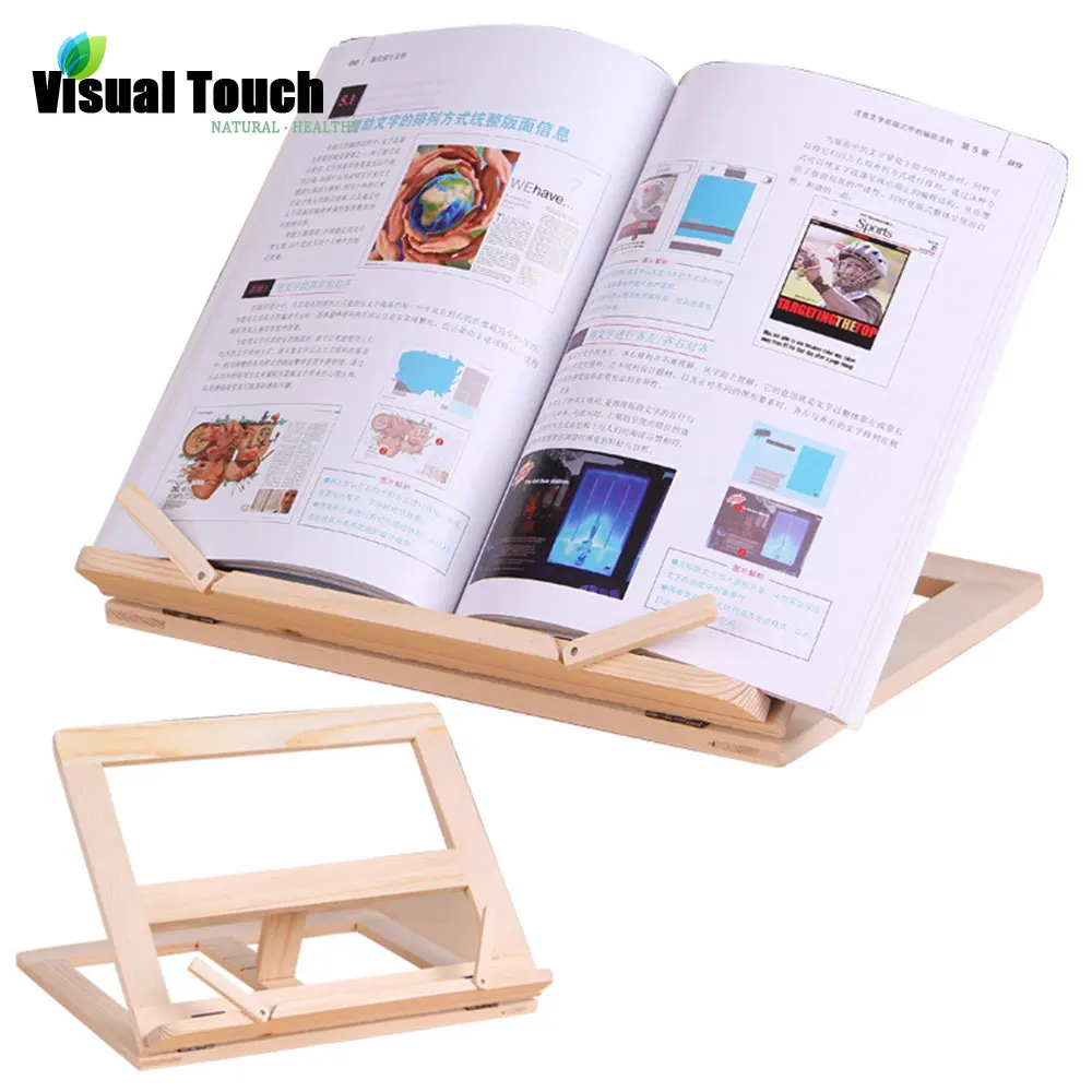 Многофункциональный деревянный держатель рецептов Книжная подставка для повара