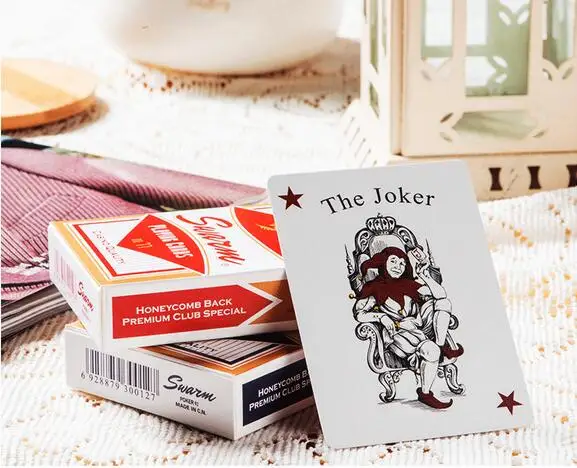 Whosales 20pcs/lot 310g Black Core Playing Cards 2 Size for Choose high quality family and party Porker | Спорт и развлечения