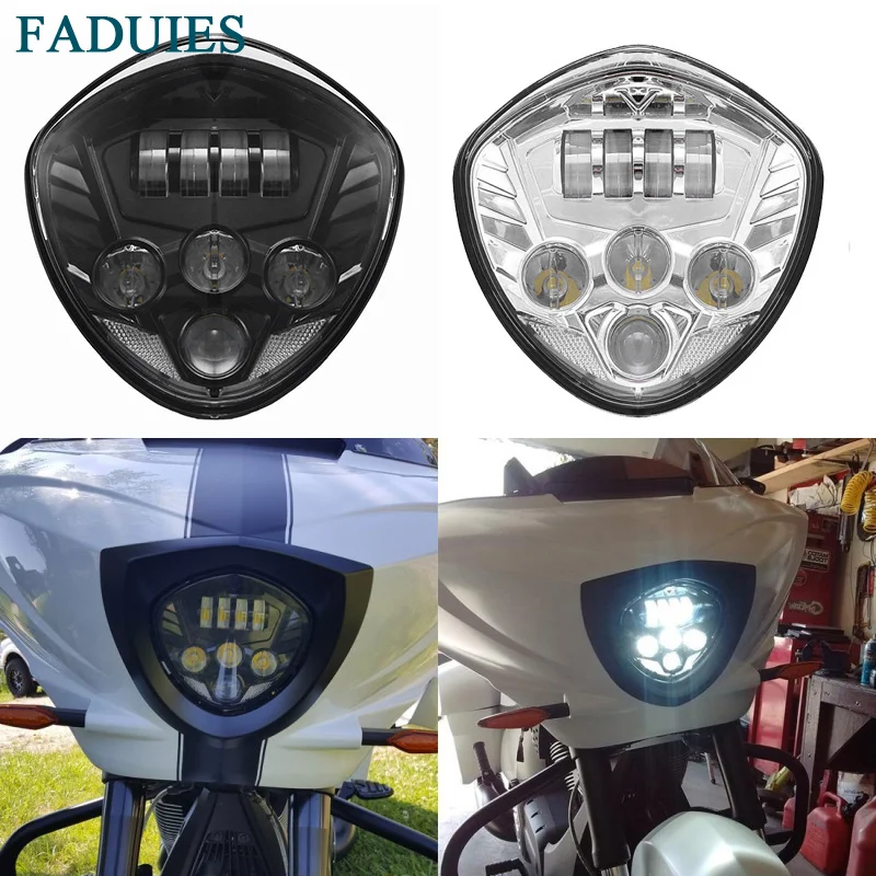 FADUIS 60W мотоциклы крест серии светодиодный фара мотоцикла с дальнего ближнего