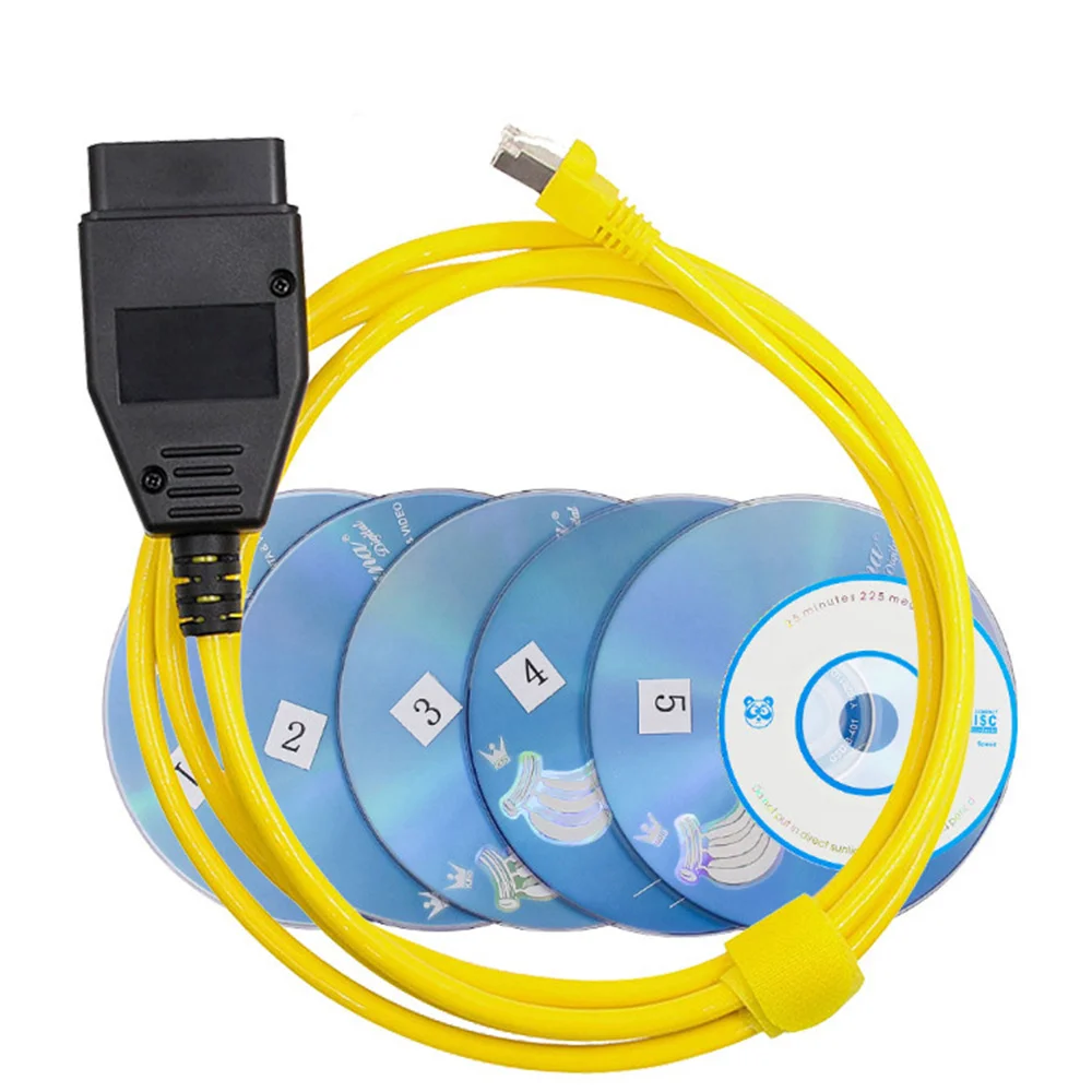 Для BMW ENET кодирующий кабель Ethernet к OBD2 Диагностический интерфейсный ESYS ICOM