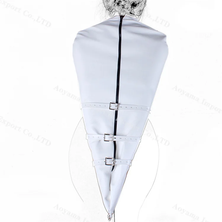 Регулируемых белых удерживающие бондаж из искусственной кожи жгут бандаж для