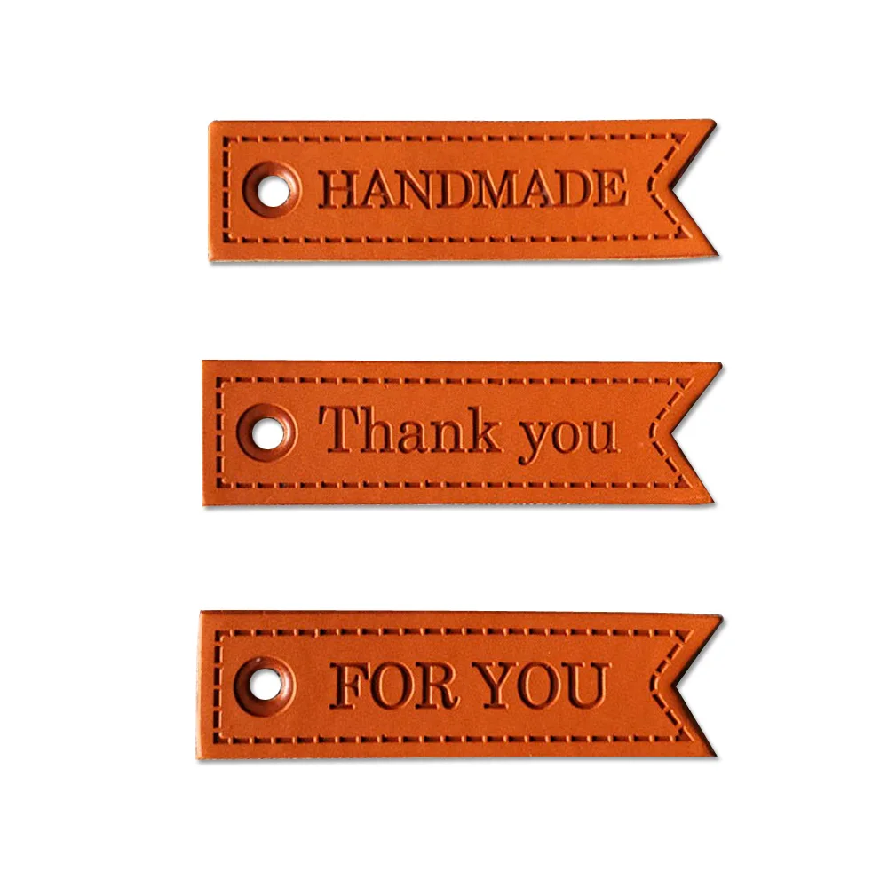 

Hand Made Pu Leather Tags For You Sewing Leather Labels Thank You Sewing Leather Tag For Clothing Leather Labels For Gift