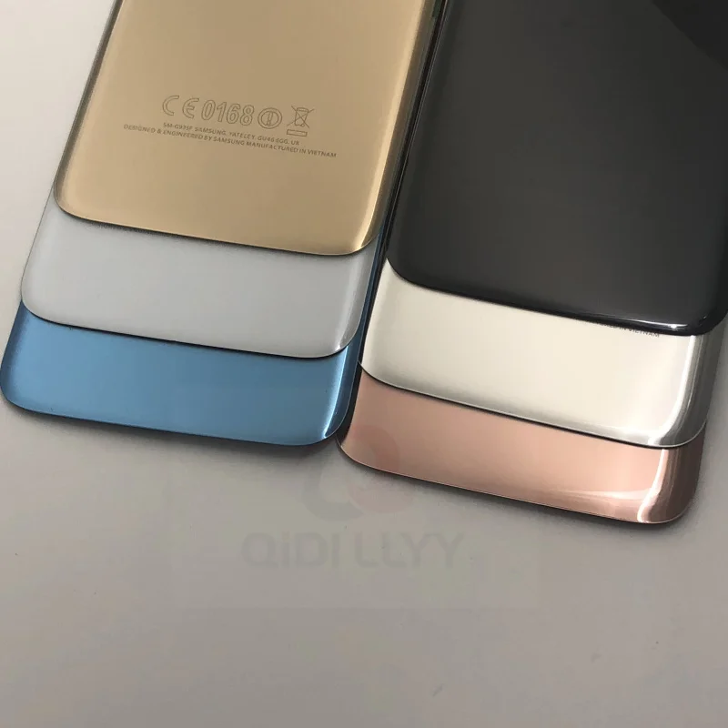 Стеклянная крышка для SAMSUNG Galaxy S7 G930F Edge G935F задняя батарейного отсека оригинальная