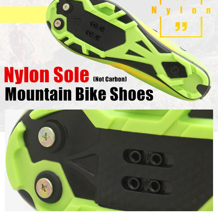 SIDEBIKE Мужская обувь для горного велосипеда с самоблокирующимся верхом, MTB, противоскользящая дышащая велосипедная обувь с карбоновой или нейлоновой подошвой