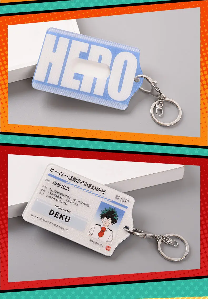 Мой герой Академия мидория. Izuku Bakugou Katsuki акриловый брелок для ключей Подвеска