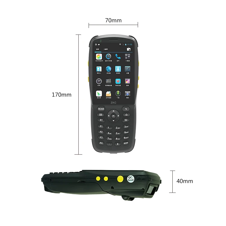 Лучший Прочный ручной лазерный сканер штрих-кодов Android 5 1 1D PDA по низкой цене от
