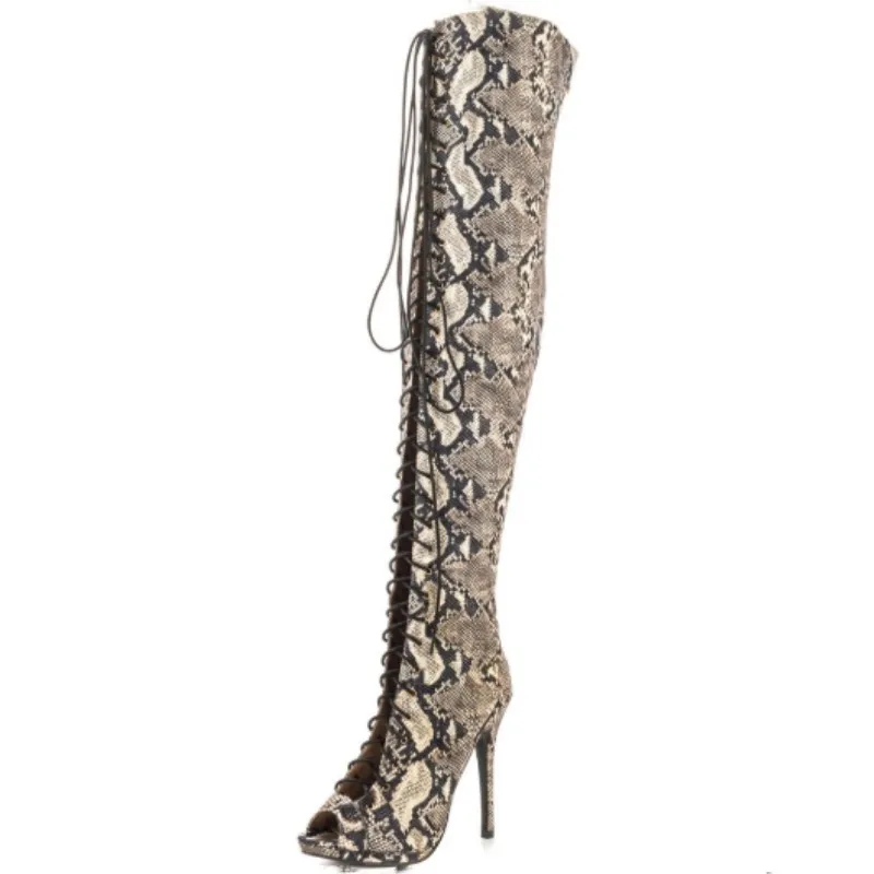

Обувь SHOFOO, красивая модная женская обувь, кожа, сапоги на высоком каблуке около 11 см, Сапоги выше колена. Размер: 34-45