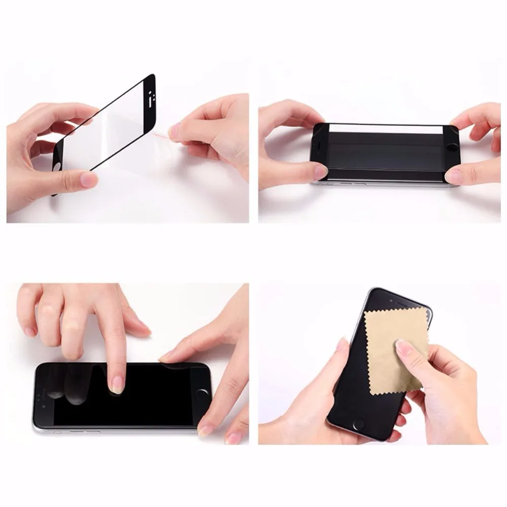 Iphone567/8/X Мягкий край 3 d поверхности полное закаленное стекло наклейка для iphone678splus LanZiGuang предотвращения wangcangli