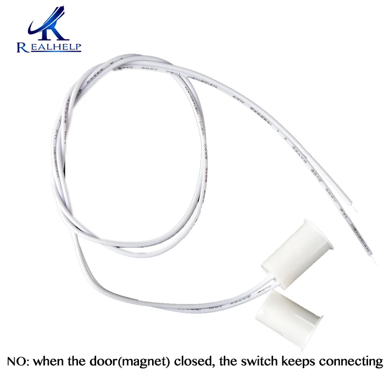 Белый датчик двери окна контакты сигнализации тростниковый переключатель